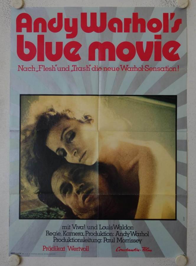 Blue Movie original release german movie poster